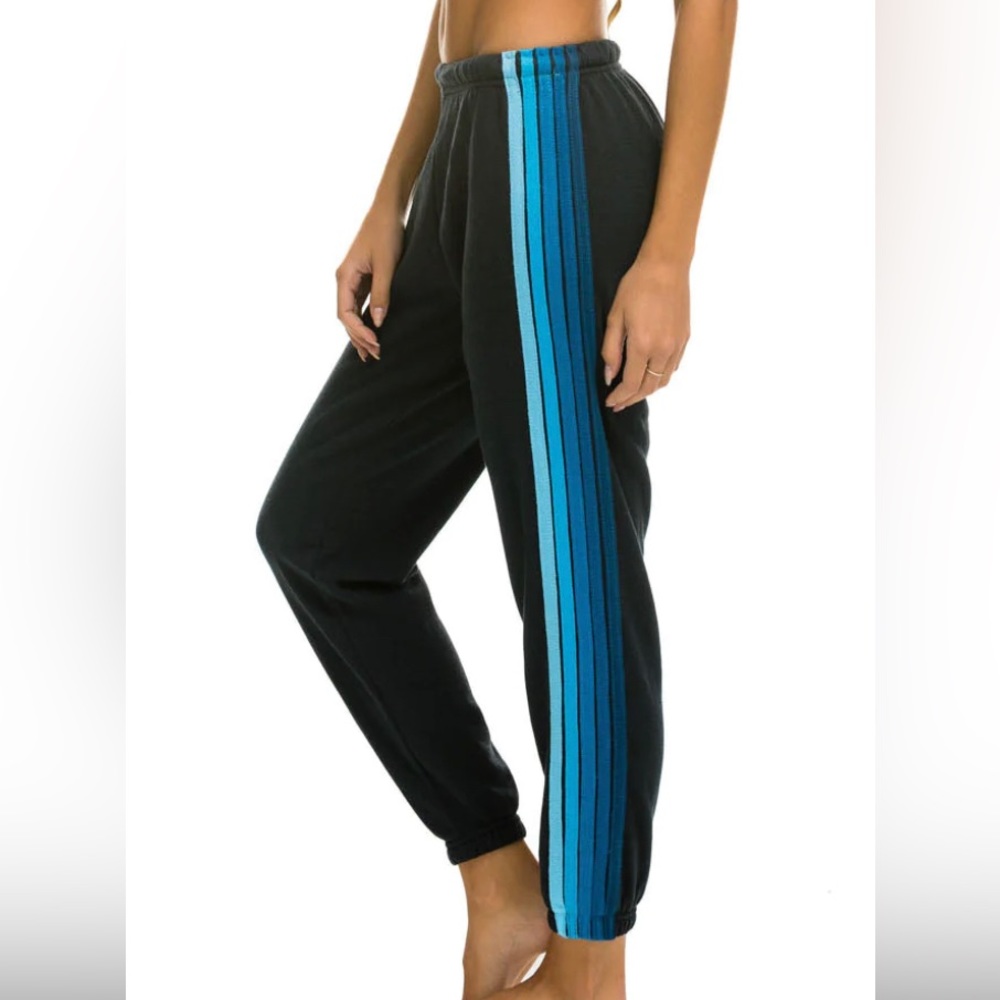 Aviator Nation 5 Stripe Sweatpants - navy // blue